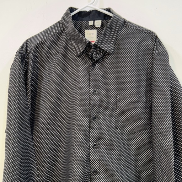 Haupt Other - Haupt 2XL 100% cotton l/s button down w/ small pattern on black